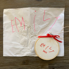 Load image into Gallery viewer, Ornaments with Embroidered Handwriting
